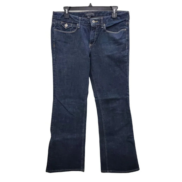 Banana Republic Factory Women's Dark‎ Wash Stretch Bootcut Jeans Size 6R - Picture 1 of 8